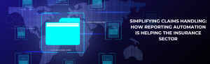 Digital folder icon on world map background, simplifying claims handling.