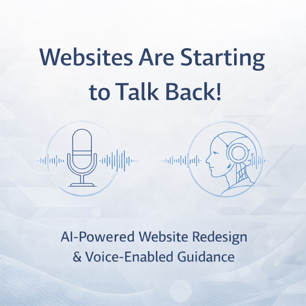 Voice enabled Ai Powered Website
